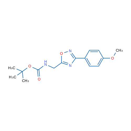 tert-Butyl N-{[3-(4-methoxyphenyl)-1,2,4-oxadiazol-5-yl]methyl}carbamate 1g