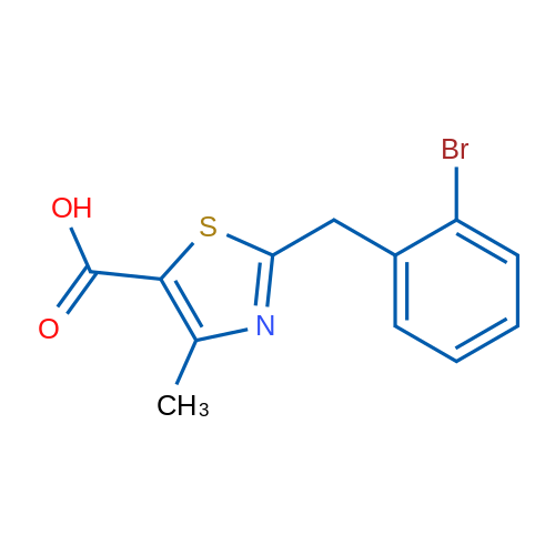 2-(2-Bromobenzyl)-4-methylthiazole-5-carboxylic acid 5g