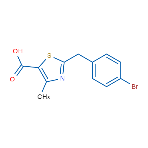 2-(4-Bromobenzyl)-4-methylthiazole-5-carboxylic acid 5g