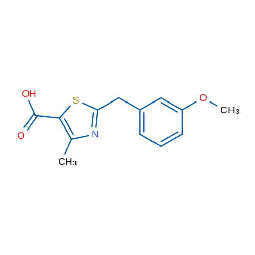 2-(3-Methoxybenzyl)-4-methylthiazole-5-carboxylic acid 1g