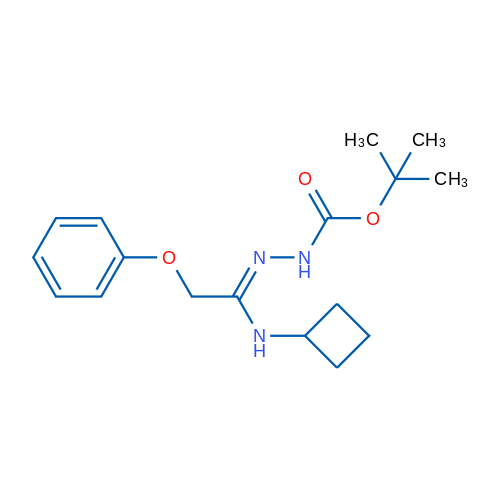 tert-Butyl 2-(1-(cyclobutylamino)-2-phenoxyethylidene)hydrazinecarboxylate 1g