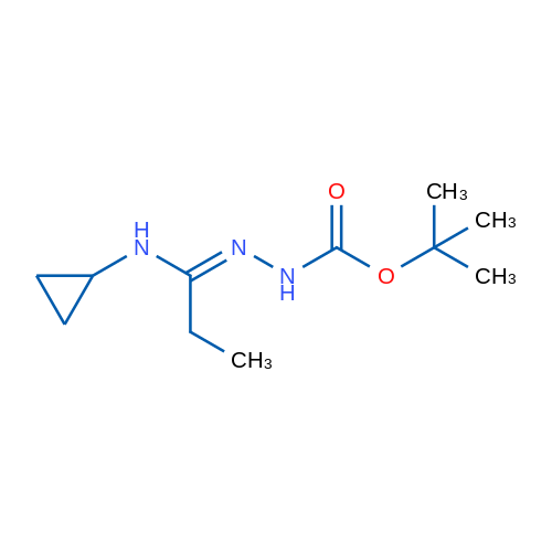 tert-Butyl 2-(1-(cyclopropylamino)propylidene)hydrazinecarboxylate 1g