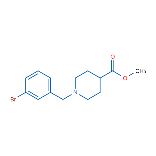 Methyl 1-(3-bromobenzyl)piperidine-4-carboxylate 1g