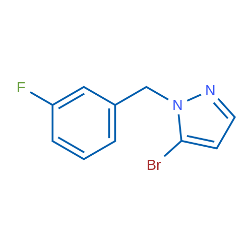 5-Bromo-1-(3-fluorobenzyl)-1H-pyrazole 1g