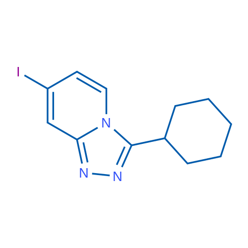 3-Cyclohexyl-7-iodo-[1,2,4]triazolo[4,3-a]pyridine 1g