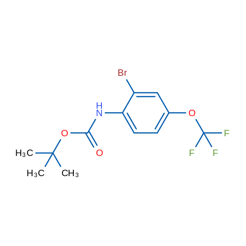 tert-Butyl (2-bromo-4-(trifluoromethoxy)phenyl)carbamate 1g