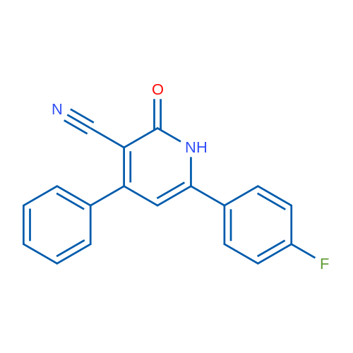 6-(4-Fluorophenyl)-2-oxo-4-phenyl-1,2-dihydropyridine-3-carbonitrile 1g