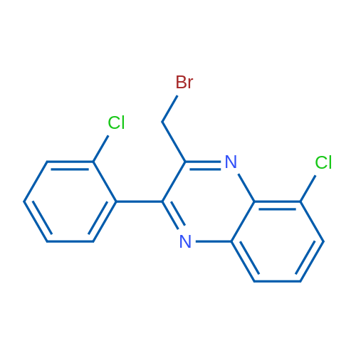 3-(Bromomethyl)-5-chloro-2-(2-chlorophenyl)quinoxaline 1g