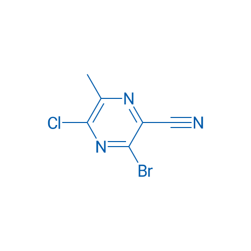 3-Bromo-5-chloro-6-methylpyrazine-2-carbonitrile 1g