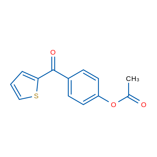 2-(4-Acetoxybenzoyl) thiophene 1g