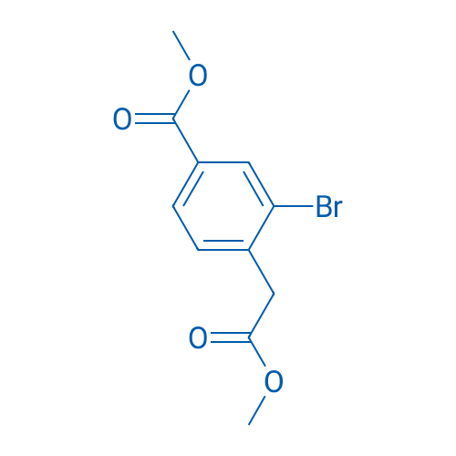 Methyl 3-bromo-4-(2-methoxy-2-oxoethyl)benzoate 100mg