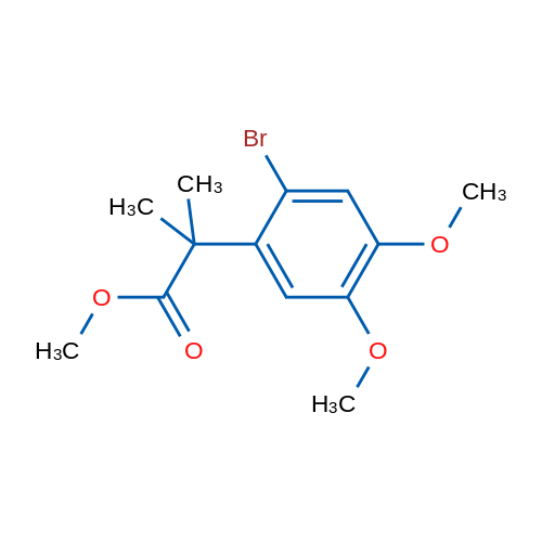 Methyl 2-(2-bromo-4,5-dimethoxyphenyl)-2-methylpropanoate 1g