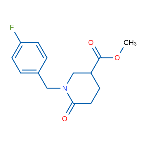 Methyl 1-(4-fluorobenzyl)-6-oxopiperidine-3-carboxylate 1g