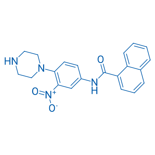 N-(3-Nitro-4-(piperazin-1-yl)phenyl)-1-naphthamide 100mg
