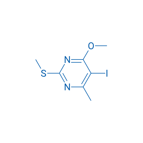 5-Iodo-4-methoxy-6-methyl-2-(methylthio)pyrimidine 250mg