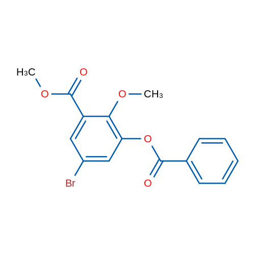 Methyl 3-(benzoyloxy)-5-bromo-2-methoxybenzoate 1g