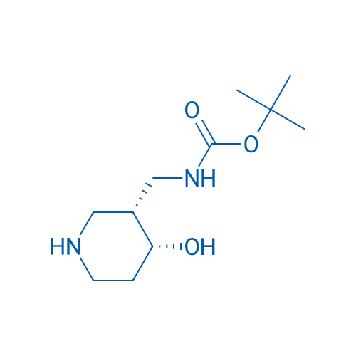 tert-Butyl N-{[(3R,4R)-4-hydroxypiperidin-3-yl]methyl}carbamate 250mg