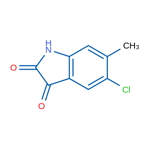 5-Chloro-6-methylindoline-2,3-dione 1g