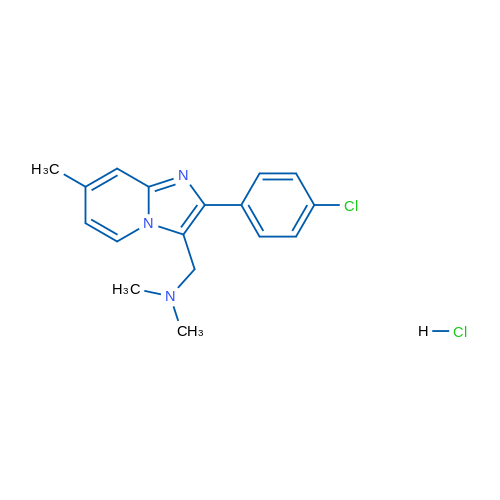 {[2-(4-chlorophenyl)-7-methylimidazo[1,2-a]pyridin-3-yl]methyl}dimethylamine hydrochloride 1g