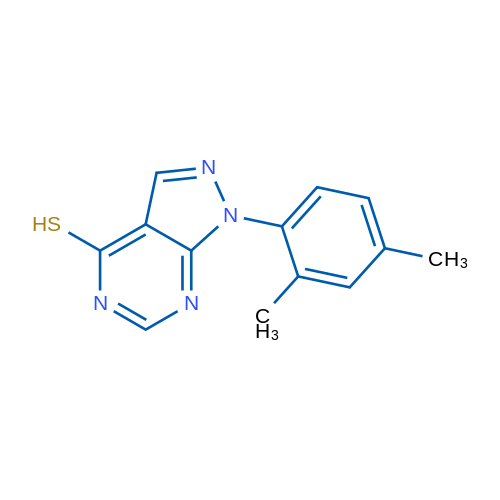 1-(2,4-Dimethylphenyl)-1H-pyrazolo[3,4-d]pyrimidine-4-thiol 1g