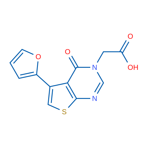 [5-(2-FUryl)-4-oxothieno[2,3-d]pyrimidin-3(4h)-yl]acetic acid 1g
