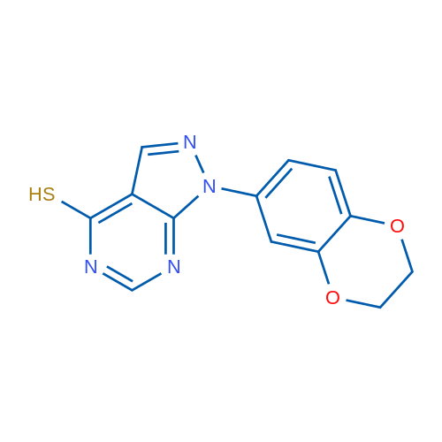 1-(2,3-Dihydrobenzo[b][1,4]dioxin-6-yl)-1H-pyrazolo[3,4-d]pyrimidine-4-thiol 1g