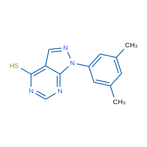 1-(3,5-Dimethylphenyl)-1H-pyrazolo[3,4-d]pyrimidine-4-thiol 1g