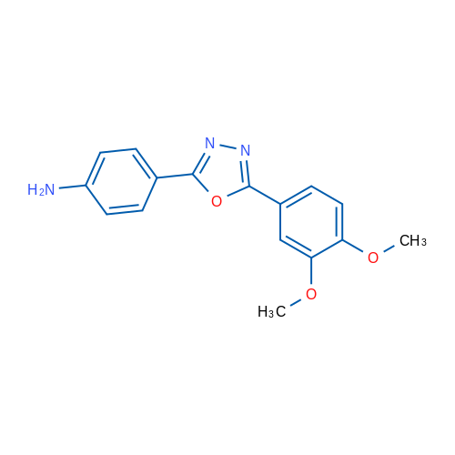 4-(5-(3,4-Dimethoxyphenyl)-1,3,4-oxadiazol-2-yl)aniline 1g
