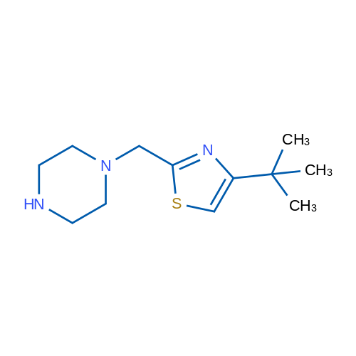 1-[(4-tert-Butyl-1,3-thiazol-2-yl)methyl]piperazine 250mg