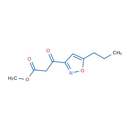Methyl 3-oxo-3-(5-propylisoxazol-3-yl)propanoate 1g