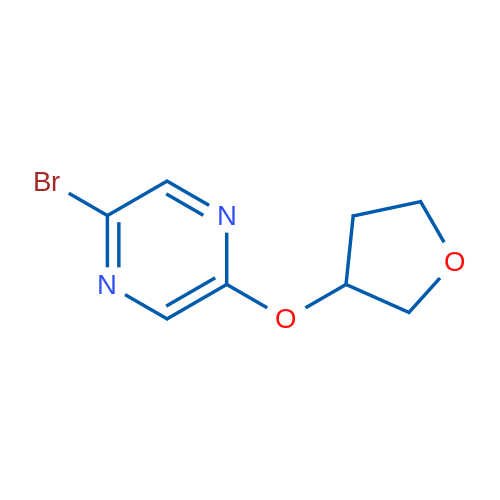 2-Bromo-5-((tetrahydrofuran-3-yl)oxy)pyrazine 5g