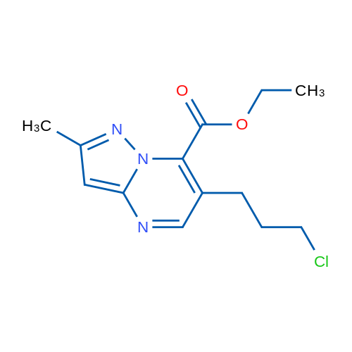 Ethyl 6-(3-chloropropyl)-2-methylpyrazolo[1,5-a]pyrimidine-7-carboxylate 1g