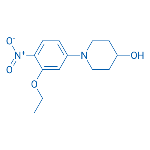 1-(3-Ethoxy-4-nitrophenyl)piperidin-4-ol 100mg