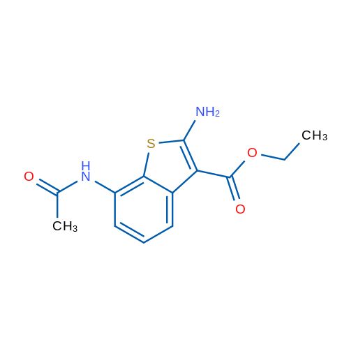 Ethyl 7-acetamido-2-aminobenzo[b]thiophene-3-carboxylate 1g
