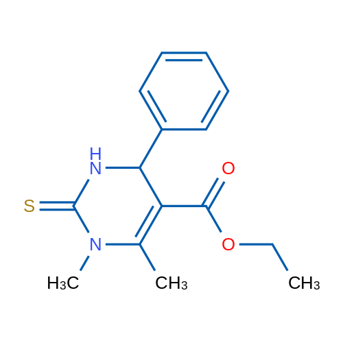 Ethyl 1,6-dimethyl-4-phenyl-2-thioxo-1,2,3,4-tetrahydropyrimidine-5-carboxylate 5g