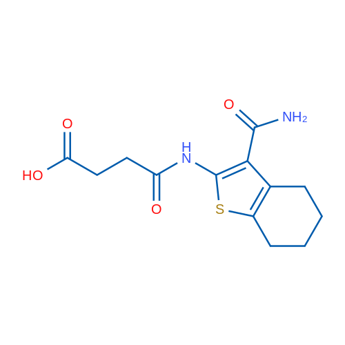 4-((3-Carbamoyl-4,5,6,7-tetrahydrobenzo[b]thiophen-2-yl)amino)-4-oxobutanoic acid 5g