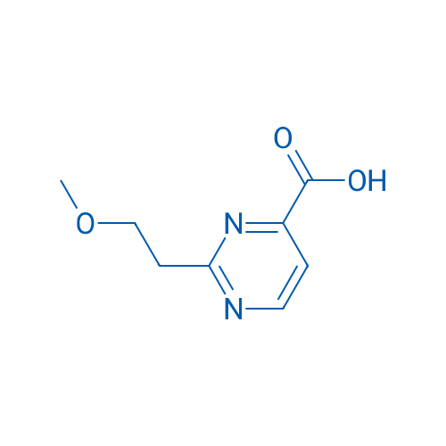 2-(2-Methoxyethyl)pyrimidine-4-carboxylic acid 100mg