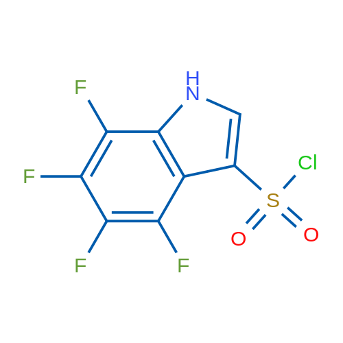 1H-indole-3-sulfonyl chloride, 4,5,6,7-tetrafluoro- 1g