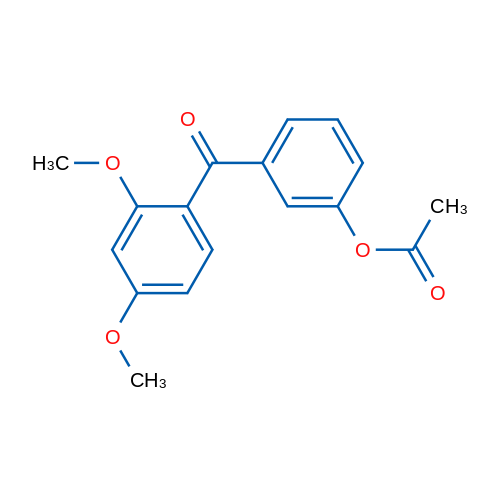 3-Acetoxy-2',4'-dimethoxybenzophenone 1g
