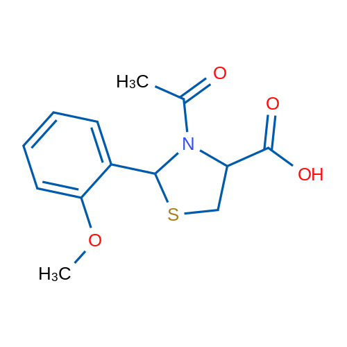 3-Acetyl-2-(2-methoxyphenyl)thiazolidine-4-carboxylic acid 1g