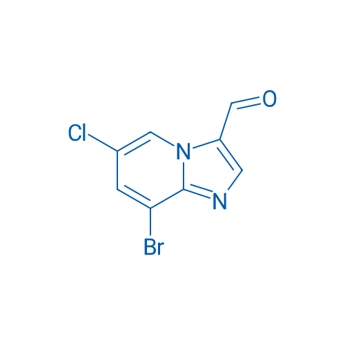 8-Bromo-6-chloroimidazo[1,2-a]pyridine-3-carbaldehyde 250mg