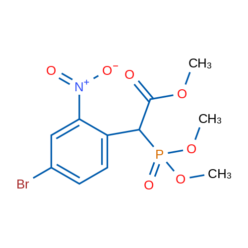 Methyl 2-(4-Bromo-2-nitrophenyl)-2-(dimethoxyphosphoryl)acetate 250mg
