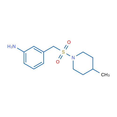3-(((4-Methylpiperidin-1-yl)sulfonyl)methyl)aniline 1g