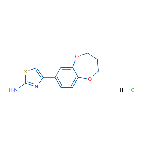 4-(3,4-Dihydro-2H-benzo[b][1,4]dioxepin-7-yl)thiazol-2-amine hydrochloride 5g