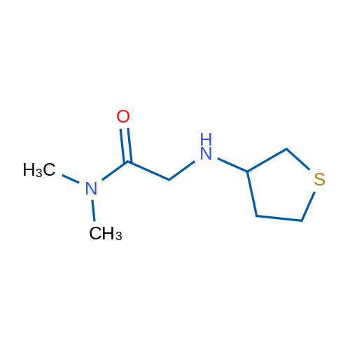 N,N-Dimethyl-2-((tetrahydrothiophen-3-yl)amino)acetamide 250mg