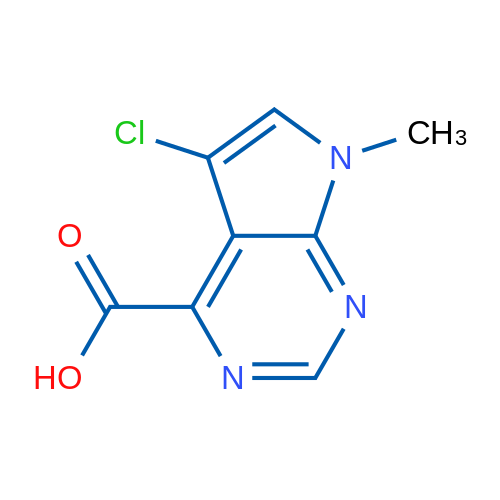 5-Chloro-7-methyl-7H-pyrrolo[2,3-d]pyrimidine-4-carboxylic acid 1g