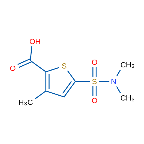 5-(Dimethylsulfamoyl)-3-methylthiophene-2-carboxylic acid 5g