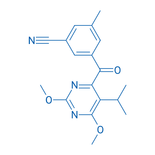 3-(5-Isopropyl-2,6-dimethoxypyrimidine-4-carbonyl)-5-methylbenzonitrile 1g
