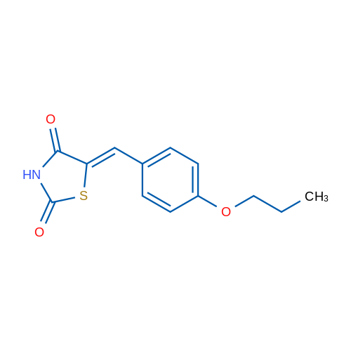 (5Z)-5-[(4-Propoxyphenyl)methylidene]-1,3-thiazolidine-2,4-dione 250mg