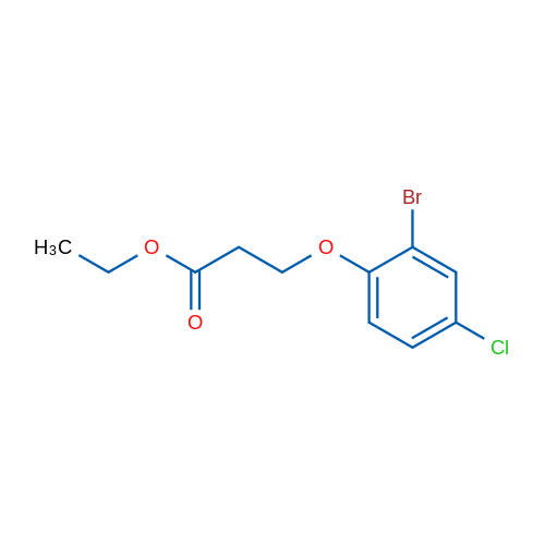 Ethyl 3-(2-bromo-4-chlorophenoxy)propanoate 1g